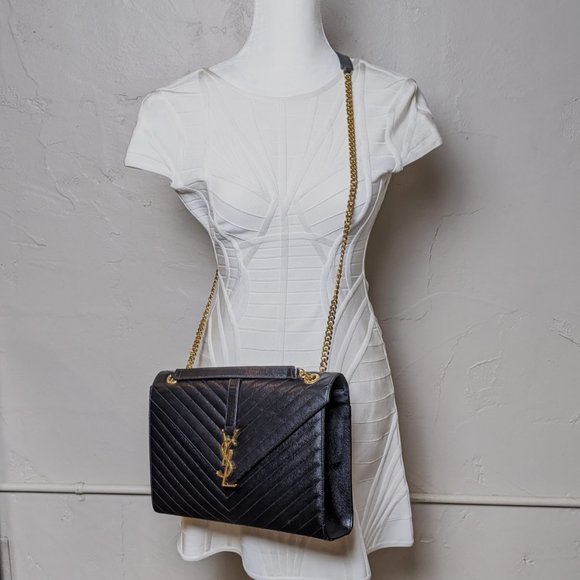 SOLD Saint Laurent Monogram Large Black Bag - Picture 10 of 10